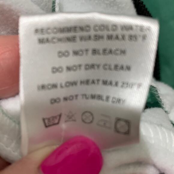 Rage on hoodie jacket. Size medium green floral print 2 front pockets - Picture 6 of 10